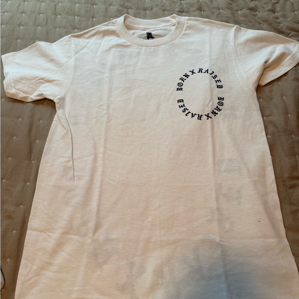 BORN X RAISED White Short Sleeve Tee